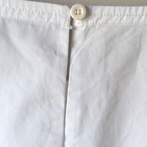 Kate Spade Short Sleeve Twill Tea Time Blouse Shirt Sz S in Fresh White‎ - Picture 11 of 12